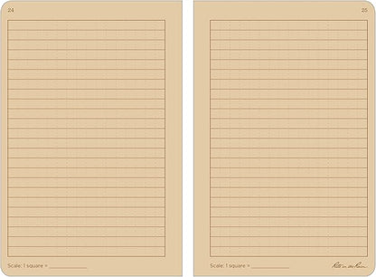 Rite in the Rain Weatherproof Stapled Notebook, 4 5/8" x 7", Tan Cover, Universal Pattern, 3 Pack (No. 971TFX)
