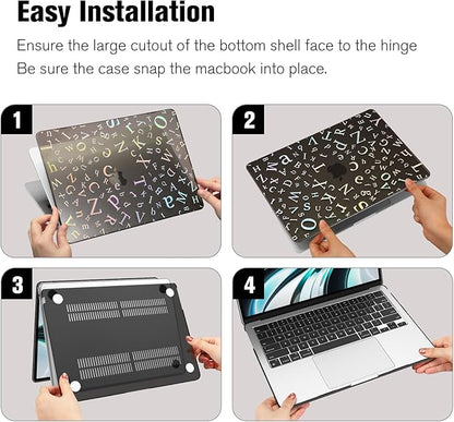 Fintie Case for MacBook Air 13.6 Inch A3113 A2681 (2022 2023 2024 Release) - Snap On Hard Shell Cover for MacBook Air 13.6" M2 M3 Chip with Liquid Retina Display and Touch ID (Letter)