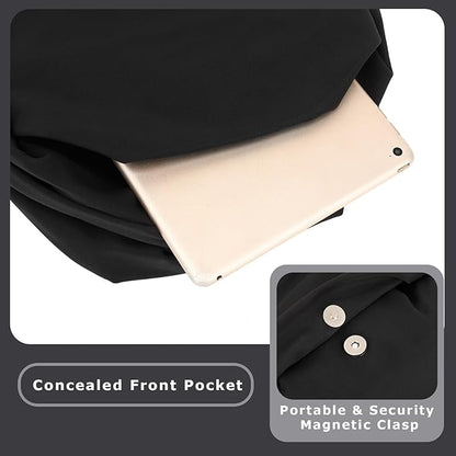 YGR Laptop Backpack for Women and Men, Waterproof Lightweight Travel Daily Rucksack Casual 15.6 inches Computer Bags for College, Black