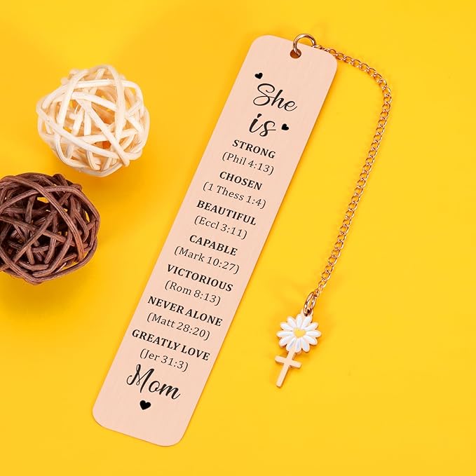 Gifts for Mom from Daughter Son Christmas Bible Bookmark for Women Valentines Mothers Day Birthday Gifts for Mother Mommy Mom to Be Bonus Mom Grandma from Teens Kids Book Lovers Sentimental Gift Idea