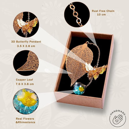 Toirxarn Metal Leaf Bookmark - Unique Gift for Women Ideal for Birthday Teacher Appreciation Mother's Day, Chic Literary Accessory & Elegant Reading Companion for Readers and Book Lovers