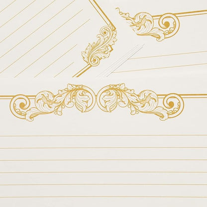 90 Pieces Stationery Paper Set for Love Letter, Party Invitations (60 Vintage-Style Sheets + 30 Envelopes)