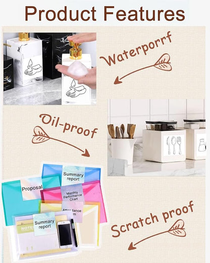 2inch Square Thermal Labels Self-Adhesive, 420 Sheets/Roll Printer Labels for Business and Home, Thermal Sticker for/Shipping/Packaging/DIY Logo Design/Thanks Card/Inventory