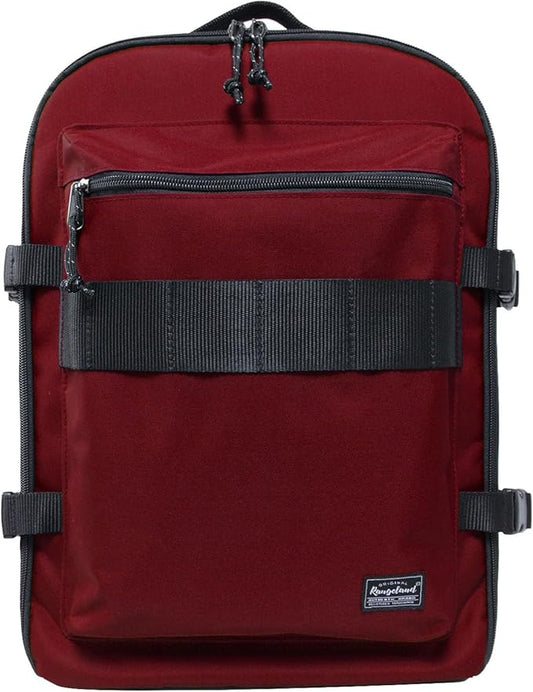 Underseat Carry-On Backpack Luggage, 15-inch Laptop Lightweight Backpack with trolley strap, Travel Commute Gym Sport, 17L Red Wine