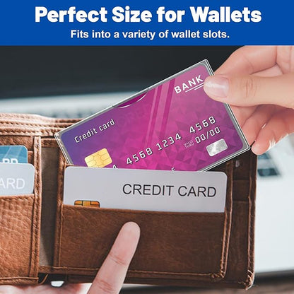 60 Pack Social Security Card Protector Sleeves, Ultra Clear & Durable 31Mil Waterproof SSN/New Medicare/Credit Card Holder, Soft ID/Debit/Credit Card Covers