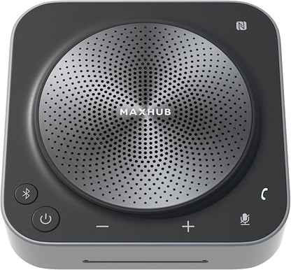 BM35 Wireless Bluetooth Microphone Conference Speakerphone, 360° Omnidirectional Sound Pickup 20ft Radius 8-Array Microphones, AI Noise Reduction NFC Wireless Quick Connection, 15H Talk Time