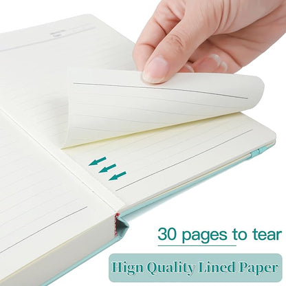 Journal Notebook Journal for Men/Women Journals for Writing A5 180Sheets 360Pages College Ruled Notebook 100gsm Lined Paper Leather Hardcover Journal 5.9'' X 8.4'' (Blue)