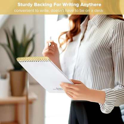 To Do List Notepad, To Do List Notebook for Work with 52 Undated Sheets, Daily To Do List Planner, Checklist Organizer Notebook for Office, Home and School- Yellow