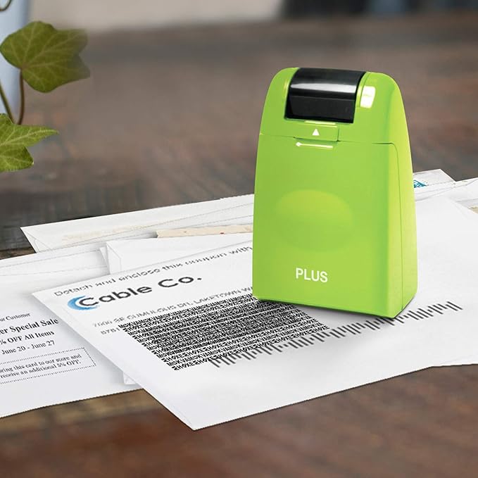 Guard Your ID Identity Protection Security Prevention Stamp Roller (Green)