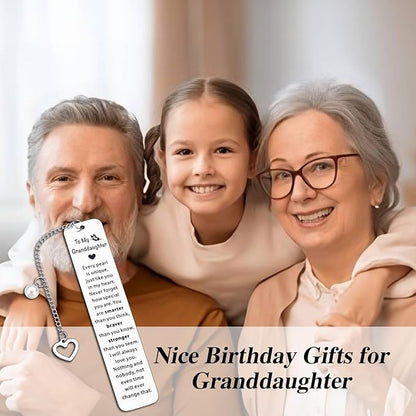 Coastal Granddaughter, Granddaughter Gifts from Grandma, Christmas Gifts for Granddaughter, Stocking Stuffers for Teen Girls 16 18, Birthday Valentines Gifts for Granddaughter, Granddaughter Bookmark