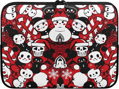 Christmas Snowman Printed Computer Bags for Laptops, Water Resistant 15 Inch Laptop Bag Laptop Briefcase Travel Case for Women Men Teens, Compatible with Most Laptops