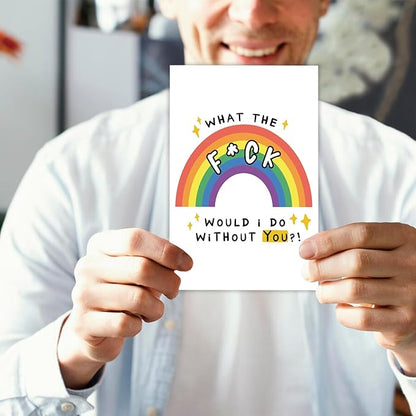 Funny Thank You Card for Best Friend, Friendship Card, Happy Thank You Card for Coworker Appreciation Card for Boss Teacher Friend Doctor