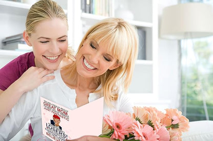 Funny Card for Mom from Daughter, Son, Kids on Mothers Day - Heartfelt Message to Mother, Perfect for Birthday, Mother's Day, Humorous Mom Greeting Cards, Premium Quality