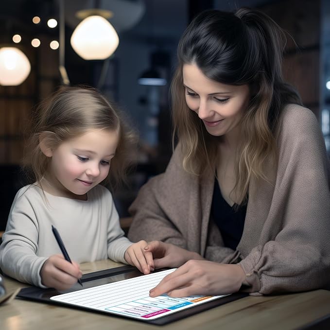 10 Pack Dry Erase Place Value Whiteboard Card,9" x 12" Double Sided Dry Erase Boards for Kids for Teaching Place Values from Billions to Decimal Numbers,Math Manipulatives White Board for Students