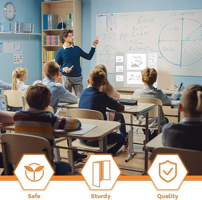 12 Pieces Tri Fold Poster Boards Bulk, Lightweight Science Display Boards, Trifold Presentation Display Board for Science Fair Project(14 x 22 Inch,White)