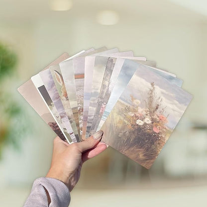 E-reader Cardstock Paper Inserts for Clear Case | 12 pk 4.88 x 6.73” inches Paper White 11th Generation 6.8" Screen Compatible Put Behind Case Colorful Floral Designs Change Out (Design Mix 10)