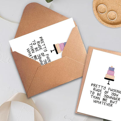 Hqulpr-Funny Birthday Cards For Women, Birthday Cards For Sister, Happy Birthday Bestie Card, Birthday Cards For Women Friendship, Funny Happy Birthday Card For Her, Best Friend, Coworkers