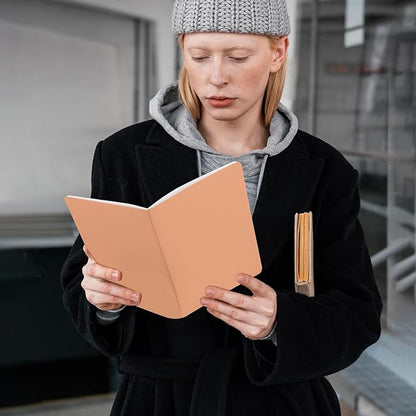 Ddaowanx 24 Pack A5 Kraft Notebooks, Journals in Bulk, Blank Paper Sketchbooks, 72 Pages, 36 Sheets, 80GSM, 8.3x5.5 Inch, Travel Writing Notebooks Journal for Office School Supplies (24pack, Kraft)