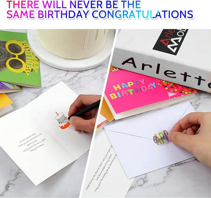 Joyberg 32 PCS Happy Birthday Cards Bulk with Envelopes, 4x6 Assorted Birthday Cards