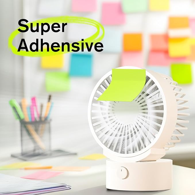 HappyHapi Sticky Notes 3x3 Inches Bulk 8 Pack Colored Self-Stick Pads, Colorful Sticky Notes 80 Sheets/Pad, Easy to Post for Office Supplies, School, Home