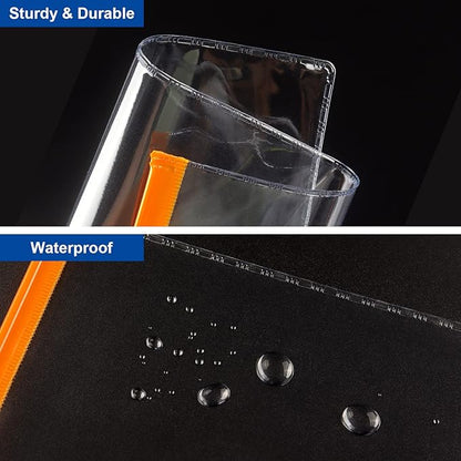 Tamaki 10 Pack Plastic Envelope Poly Zip Envelop Plastic Envelopes Files Zipper Folders, A4 Size, Letter Size, for School Office Supplies, 10 Color (13x9.5)