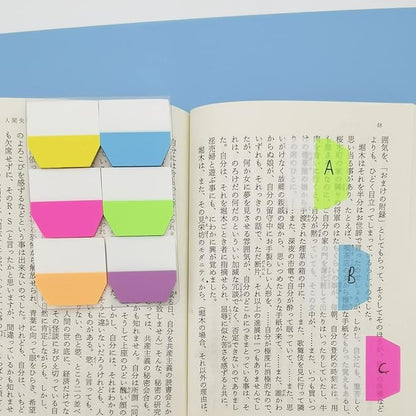 Sticky Index Tabs 1 Inch Page Markers Flags Page Notes Sticker Page Tabs Sticky Tabs for Binders Bookmarks Notebooks File (360pcs)