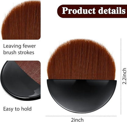 Boao 4 Pieces Brush Applicator Diamond Painting Brush Accessories Tools, Artist Drawing Flat Paintbrush for DIY Gesso, Varnishes, Oil Paint, Acrylic Painting, Watercolor(Black and Brown)