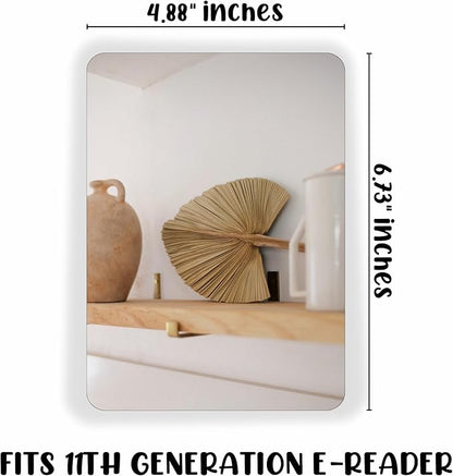 E-reader Cardstock Paper Inserts for Clear Case | 12 pk 4.88 x 6.73” inches Paper White 11th Generation 6.8" Screen Compatible Put Behind Case Colorful Floral Designs Change Out (Design Mix 5)