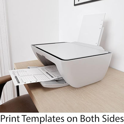 A5 Blank Paper 6-Hole Punched, 500 Sheets (1,000 Pages), 100 GSM, Printer Paper 148mm x 210mm (5.83 in. x 8.27 in.)