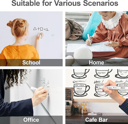 Comix Dry Erase Markers, Chisel Tip White Board Markers, 36 Bulk 12 Assorted Colors Low Odor Markers for Teachers Office & School Supplies