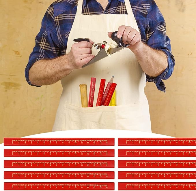 100 Pcs Carpenter Pencils, Octagonal Hard Black Carpenter Pencils for Woodworking Marking & Construction Plans