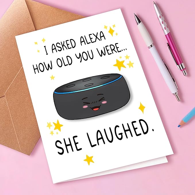 Funny Birthday Card for Old Men or Old Women, Suitable for Him And Her, Unique Birthday Gift for Dad, Mom, Husband, Wife, Grandpa, Grandma, Brother, Sister, Friends And Family.