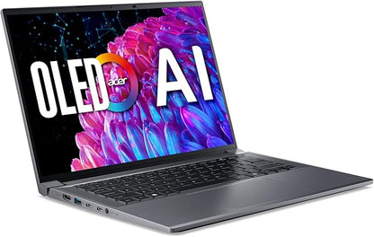 Acer Swift X 14 Laptop | 14.5" OLED 2880 x 1800 120Hz Calman Verified | Unlock AI Experiences | Intel Core Ultra 7 Processor 155H | NVIDIA GeForce RTX 4060 | 16GB LPDDR5X | 1TB SSD | SFX14-72G-77NJ