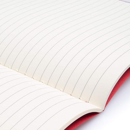 Simply Genius A5 Notebooks for Work, Travel, Business, School & More - College Ruled Notebook - Softcover Journals for Women & Men - Lined Note Books with 92 pages, 5.5" x 8.3" (Red, 6 pack)