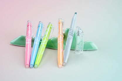 Pilot, FriXion Light Pastel Erasable Highlighters, Chisel Tip, Pack of 14, Assorted Colors