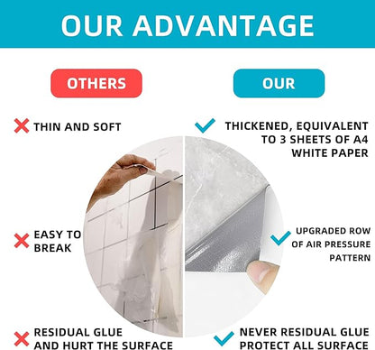 Dry Erase Board Sticker- Whiteboard Stickers-5.82''x8.27'' Removable Dry Erase Sheets- Fridge Magnetic Paper Alternatives for Desk/Refrigerator/Door/Home/Office/Classroom (White-6Pcs)