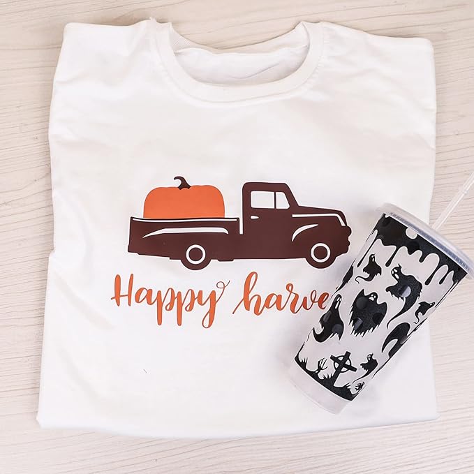 VINYL FROG Heat Transfer Vinyl Roll HTV Vinyl - 12"x5ft Brown Iron on Vinyl for T-Shirts, Heat Press Vinyl for DIY Craft Designs (Brown)