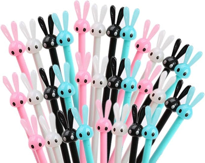 YYaaloa 32pcs Easter Ear Pens Gel Ink Pens 0.5 mm Black Ink Novelty Pens for Child, Women Coworkers Kids Office School Home Wedding Bridal Shower Gifts Party Supplies (Easter Pens 32pcs)