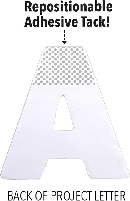 ArtSkills Jumbo 4" Sticky Primary Color Poster Letters and Numbers, 190 Pieces