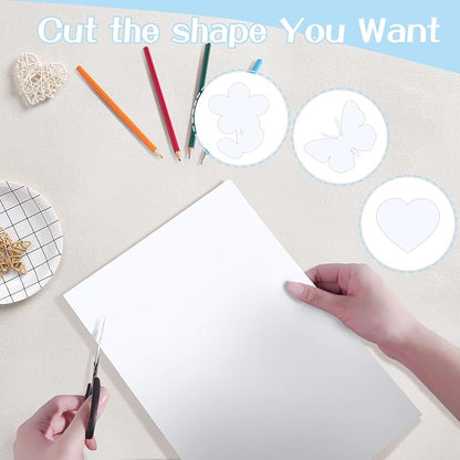 120 Sheets White Cardstock Paper 8.2 x 11.6, 230gsm/85lb Card Stock Paper for Scrapbook, Craft, Cards Making, Menus, Invitations