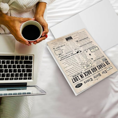 38th Birthday Card Gifts for Her Him, Happy 38th Birthday Decorations for Women Men, Large 38 Years Old Bday Card for Husband Wife