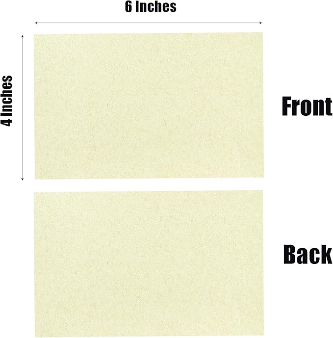 Baisunt 25 Pack 4x6 ClassicRustic Cardstock Paper Blank Thick Heavyweight 80lb Card Stock for Making Greeting Cards, Invitations cards, Photos, Postcards