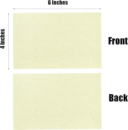 Baisunt 25 Pack 4x6 ClassicRustic Cardstock Paper Blank Thick Heavyweight 80lb Card Stock for Making Greeting Cards, Invitations cards, Photos, Postcards