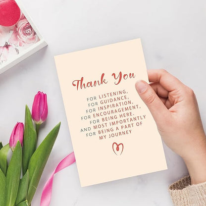 Thank You Card for Men Women, Thank You Cards for Friend Teacher, Appreciation Card Gift for Doctor Coworker Boss