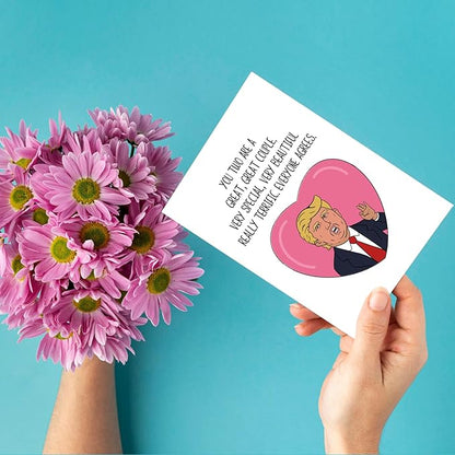 Funny Wedding Card for Friend, Wedding Gift, Humor Bridal Groom Shower Card, Wedding Congratulations Card, Engagement Card for Couple, Wedding Congrats Card for Bride Groom