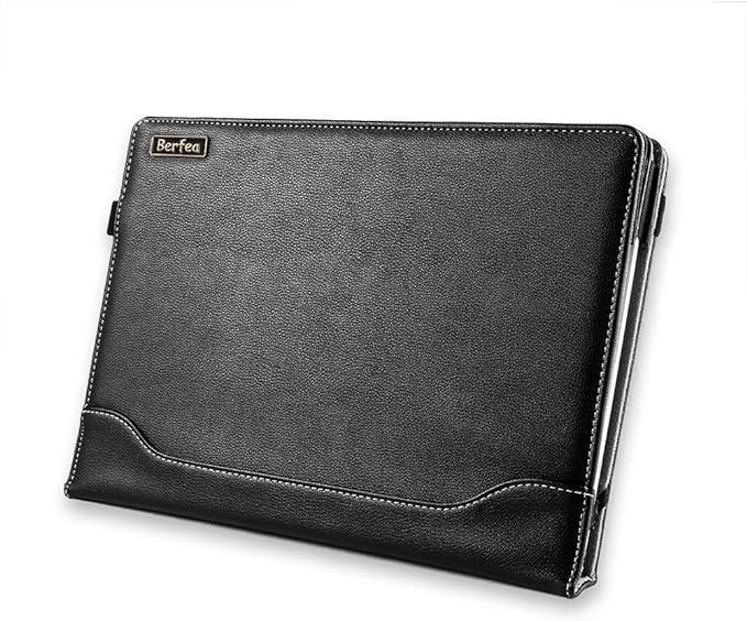 Laptop Case Cover Compatible with Dell Inspiron 14 5491 5482 5480 5488 7468 14 inch 5000 Series Notebook Sleeve PU Leather Stand Hard Protective Skin