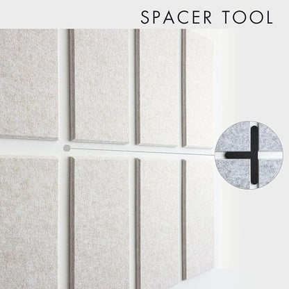 Large Cork Board for Office -Pack of 24- Black Felt Board Alternative - Felt Bulletin Board Tiles for Office Wall Decor, Push pin Board Wall Organizer for Office (Ivory Tan)