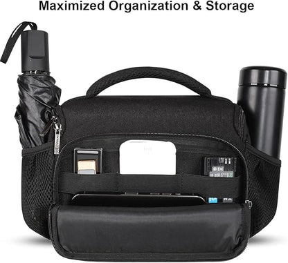 DOMISO Camera Bag Case Waterproof Anti-shock Shoulder Bag, Black