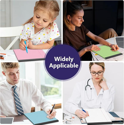 12 Pack Legal Pads 8.5 x 11 Legal Pads 8.5 x 11 Wide Ruled Notepads Colored Note Pads 8.5 x 11 Perforated Legal Notepads 80GSM Legal Pad 30 Sheets Writing Pads for School, College, Office