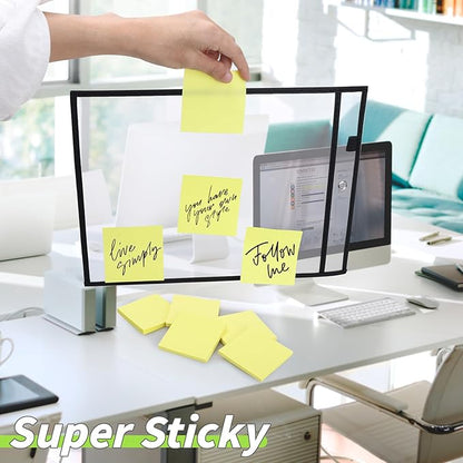 60 Pack Sticky Notes Bulk 3x3,Canary Yellow Sticky Pads Blank Notes Self-Stick Notes, Easy to Post for Teacher Student School Office Meeting Blank Desk Pads,75 Sheets/Pad,Total 4500 Sheets